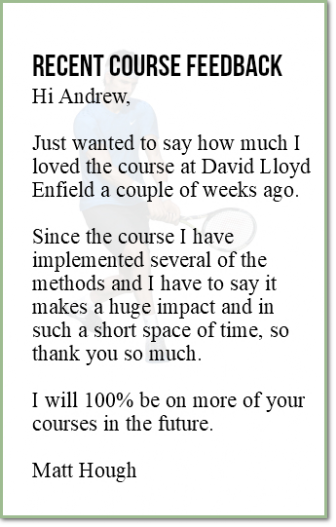 Recent MTI Course Feedback